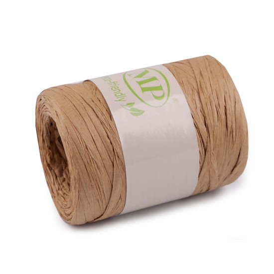 Rafie pentru impletit genti 5-8 mm - Bej (1 Bucată) Rafie pentru impletit genti 5-8 mm - Bej (1 Bucată)