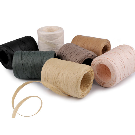 Rafie pentru impletit genti 5-8 mm - Bej (1 Bucată) Rafie pentru impletit genti 5-8 mm - Bej (1 Bucată)