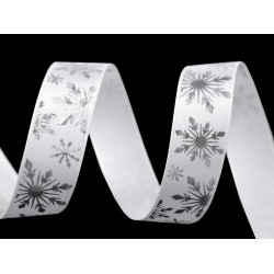 Panglica satin latime 16 mm - Alb (21 Metri)
