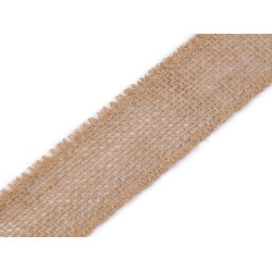 Panglica de iuta latime 40 mm - Ecru natural (1 Metru)