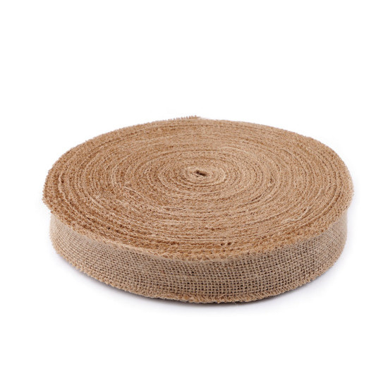Panglica de iuta latime 40 mm - Ecru natural (1 Metru)
