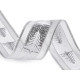 Panglică de crăciun cu lurex lățime 40 mm - Alb (54 Metri) Panglică de crăciun cu lurex lățime 40 mm - Alb (54 Metri)