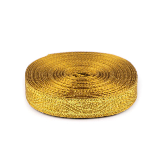 Panglica cu lurex, 20 mm - Auriu (54 Metri) Panglica cu lurex, 20 mm - Auriu (54 Metri)
