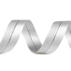 Panglica cu lurex latime 25 mm - Argintiu (100 Metri)