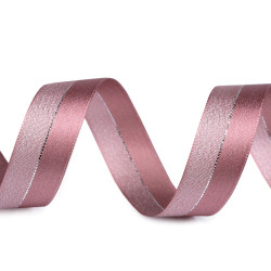 Panglica cu lurex latime 25 mm - Roz vintage (20 Metri)