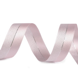 Panglica cu lurex latime 25 mm - Roz pudrat (100 Metri)