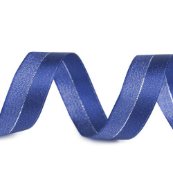Panglica cu lurex latime 25 mm - Albastru safir (100 Metri)