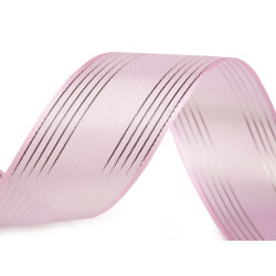 Panglica cu lurex latime 40 mm - Roz foarte deschis (100 Metri)