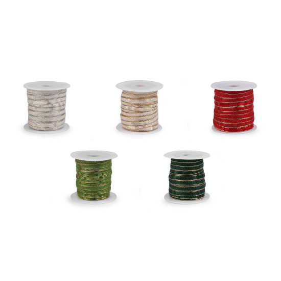 Panglica cu lurex latime 6 mm - Bej deschis (20 Metri) Panglica cu lurex latime 6 mm - Bej deschis (20 Metri)