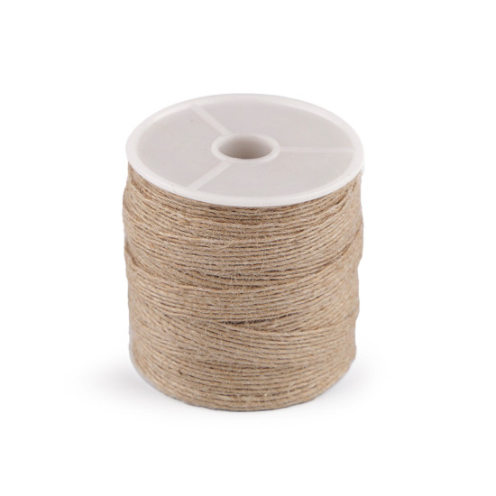 Panglica de iuta 10 mm - Ecru natural (20 Metri)