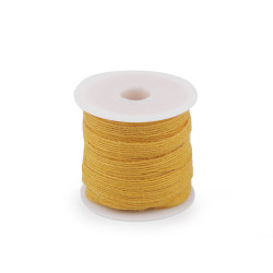 Panglica de iuta latime 6 mm - Galben (20 Metri)