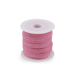 Panglica de iuta latime 6 mm - Roz deschis (20 Metri)