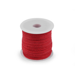 Panglica de iuta latime 6 mm - Roșu (20 Metri)
