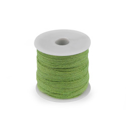Panglica de iuta latime 6 mm - Verde deschis (20 Metri)