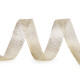 Panglică decorativă cu lurex 15 mm - Auriu deschis (5 Metri) Panglică decorativă cu lurex 15 mm - Auriu deschis (5 Metri)