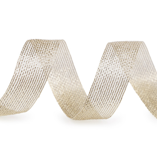 Panglică decorativă cu lurex 20 mm - Argintiu (50 Metri) Panglică decorativă cu lurex 20 mm - Argintiu (50 Metri)