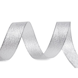 Panglica brocart cu lurex latime 20 mm - Argintiu (1 Metru)
