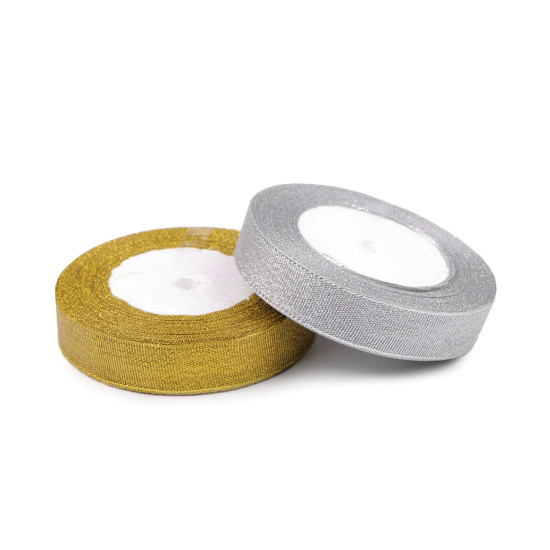 Panglica brocart cu lurex latime 20 mm - Argintiu (1 Metru) Panglica brocart cu lurex latime 20 mm - Argintiu (1 Metru)