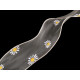 Panglica din organza cu flori, latime 50 mm - Crem deschis (1 Metru) Panglica din organza cu flori, latime 50 mm - Crem deschis (1 Metru)