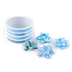 Set panglici folie cu rozete - Albastru delta (1 Set)