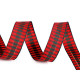 Panglica in carouri cu lurex latime 15 mm - Roșu (1 Metru) Panglica in carouri cu lurex latime 15 mm - Roșu (1 Metru)