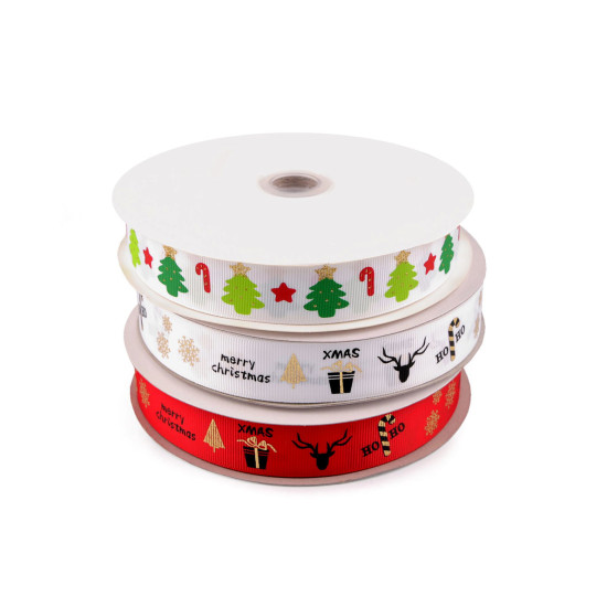 Panglica ripsata de craciun latime 25 mm - Roșu (45 Metri) Panglica ripsata de craciun latime 25 mm - Roșu (45 Metri)