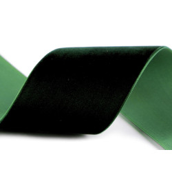 Panglica de catifea latime 50 mm - Verde închis (1 Metru)