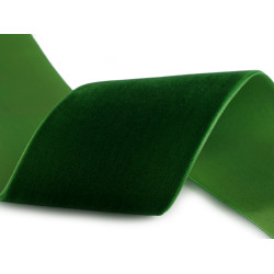 Panglica de catifea latime 50 mm - Verde (1 Metru)