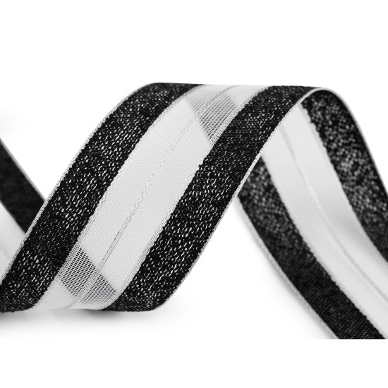 Panglica cu lurex latime 40 mm - Albastru închis (45 Metri) Panglica cu lurex latime 40 mm - Albastru închis (45 Metri)