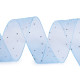 Panglică din organza cu strasuri, lățime 38 mm - Roz deschis (1 Metru) Panglică din organza cu strasuri, lățime 38 mm - Roz deschis (1 Metru)
