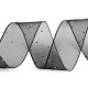 Panglică din organza cu strasuri, lățime 38 mm - Roz deschis (1 Metru) Panglică din organza cu strasuri, lățime 38 mm - Roz deschis (1 Metru)