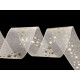 Panglică organza de crăciun lățime 25 mm - Crem deschis (3 Metri) Panglică organza de crăciun lățime 25 mm - Crem deschis (3 Metri)