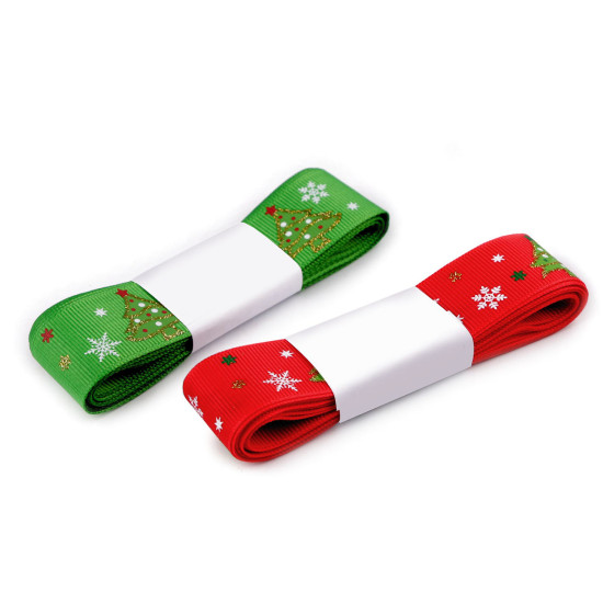 Panglică ripsată de crăciun cu sclipici, lățime 25 mm - Verde crud (3 Metri) Panglică ripsată de crăciun cu sclipici, lățime 25 mm - Verde crud (3 Metri)