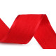 Panglică de chenille, lățime 40 mm - Roșu (45 Metri) Panglică de chenille, lățime 40 mm - Roșu (45 Metri)
