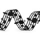 Panglica decupata note muzicale latime 30 mm - Negru (54 Metri) Panglica decupata note muzicale latime 30 mm - Negru (54 Metri)