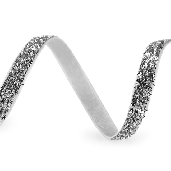 Panglică din catifea lurex lățime 6 mm - Roșu (45 Metri) Panglică din catifea lurex lățime 6 mm - Roșu (45 Metri)