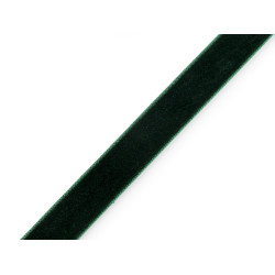 Panglica de catifea latime 15 mm - Verde închis (1 Metru)