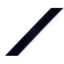 Panglica de catifea latime 15 mm - Albastru închis (1 Metru)