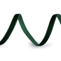 Panglica de catifea latime 7 mm - Verde închis (135 Metri)