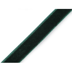 Panglica de catifea latime 10 mm - Verde închis (135 Metri)