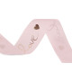 Panglica organza cu imprimeu metalic love, latime 25 mm - Alb (45 Metri) Panglica organza cu imprimeu metalic love, latime 25 mm - Alb (45 Metri)