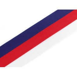 Panglică tricoloră cehia lățime 50 mm - Conform imaginii (10 Metri)