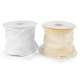 Panglica din organza cu luciu sidefat, latime 10 cm - Crem deschis (9 Metri) Panglica din organza cu luciu sidefat, latime 10 cm - Crem deschis (9 Metri)