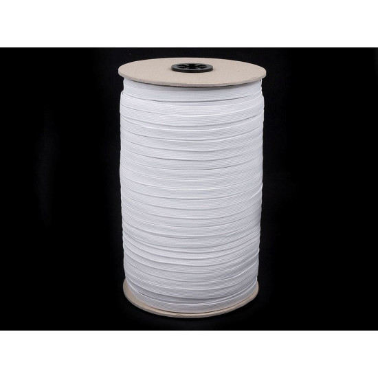 Elastic confecții, lățime 8 mm - Negru (300 Metri)