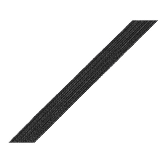 Elastic confecții, lățime 8 mm - Negru (300 Metri)