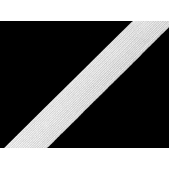 Elastic confecții, lățime 12 mm - Alb (300 Metri) Elastic confecții, lățime 12 mm - Alb (300 Metri)
