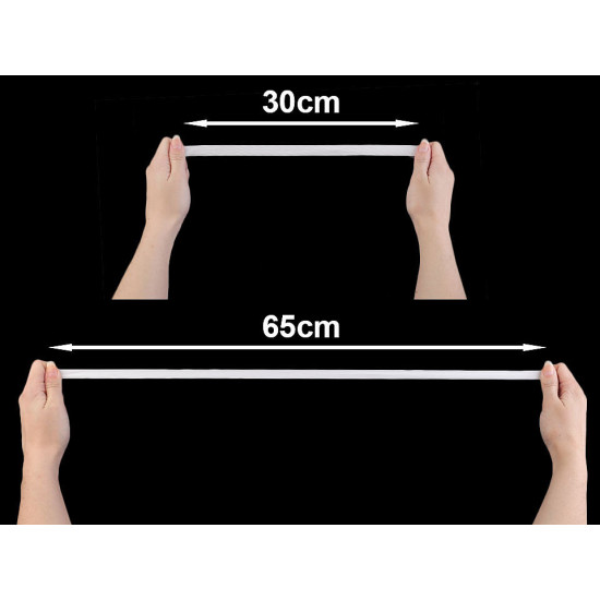Elastic confecții,  lățime 14 mm - Alb (400 Metri)