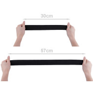Elastic lat țesut, lățime 40 mm - Negru (25 Metri)