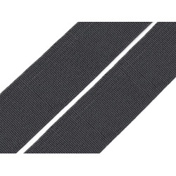 Elastic lat țesut, diverse culori, lățime 20 mm - Gri neutral (25 Metri)