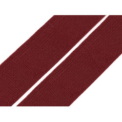 Elastic lat țesut, diverse culori, lățime 20 mm - Bordo deschis (25 Metri)